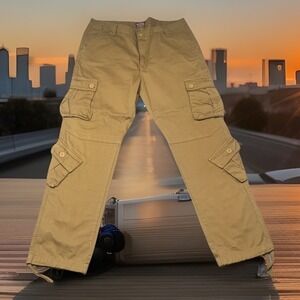 Matchstick Y2K Grunge Japanese Fashion Baggy Relaxed Cargo Pockets Pants Men 42